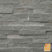 Natural honed finished grey slate culture stone outdoor stone wall tile