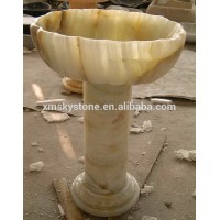 high quality luxury beautiful round marble stone Onyx basin